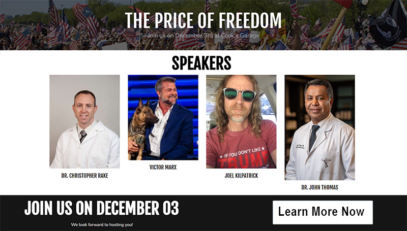 The Price of Freedom Speaking Event.